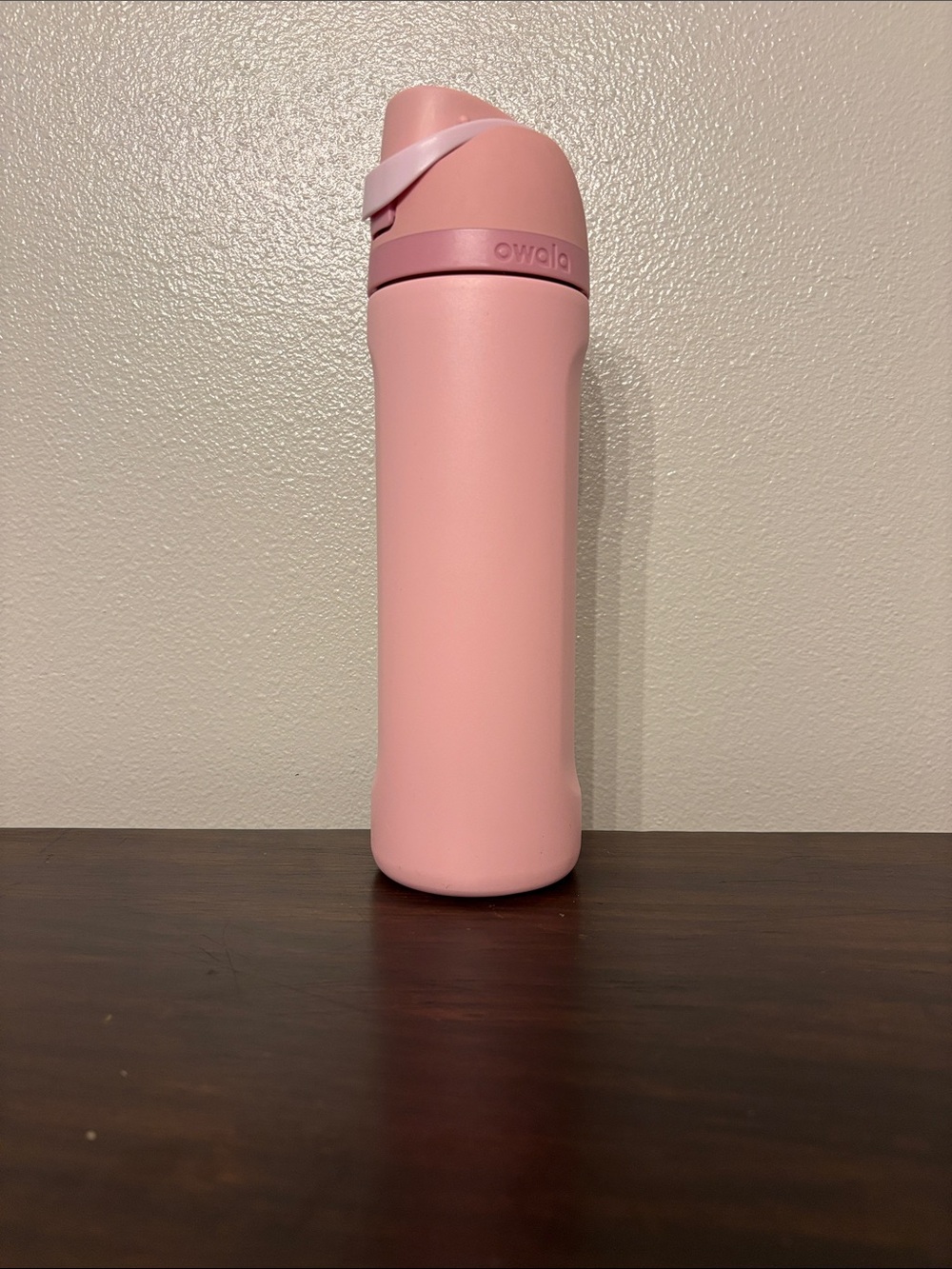 Owala Pink Matte Insulated Bottle with Flip Lid